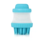 Щітка Dexas ScrubBuster для мийки собак, з резервуаром для шампуню, блакитна