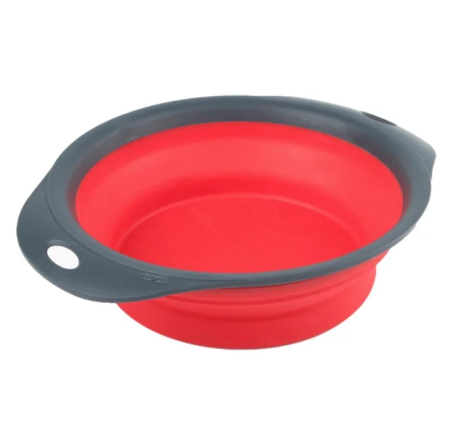 Миска Dexas Collapsible Pet Bowl для собак і котів, червона, 1440 мл