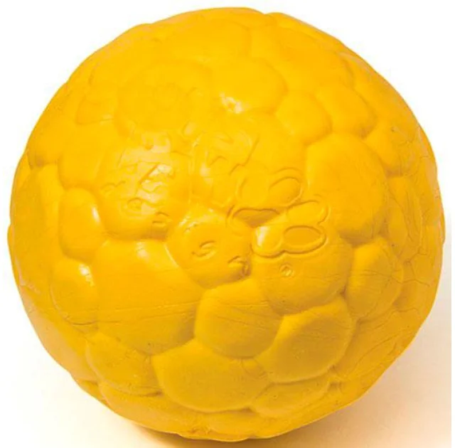 Игрушка West Paw Boz Large Air Dandelion для собак, желтая, 10 см