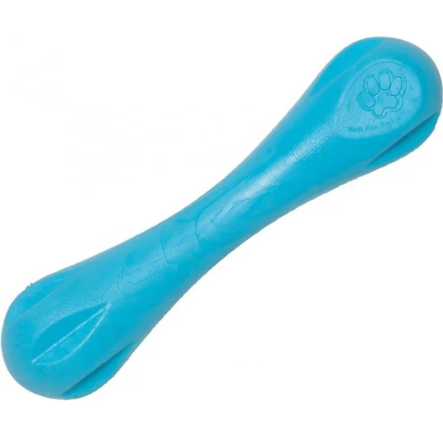 Игрушка West Paw Hurley Large Aqua косточка, для собак, 21 см