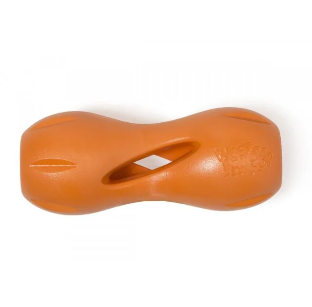 Игрушка West Paw Qwizl Large Tangerine для собак, 17 см