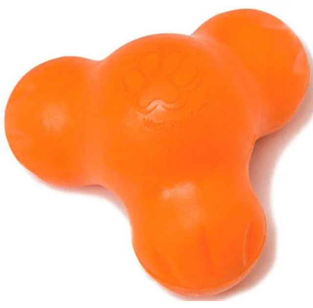 Игрушка West Paw Tux Large Tangerine для собак, 13 см