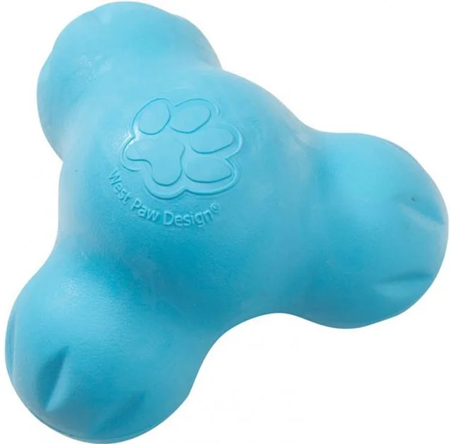 Игрушка West Paw Tux Small Aqua для собак, 10 см