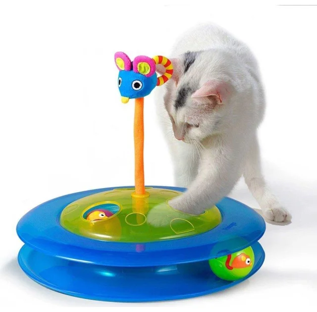 Игрушка Petstages трек с мячиком, для лакомства, для кошек