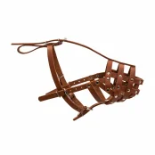 Намордник 631 для малых собак породы боксер, твердый, коричневый