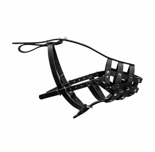 Намордник 631 для малих собак породи боксер, твердий, чорний