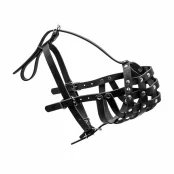 Намордник 632 для больших собак породы боксер, твердый, черный