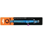 Ошейник Dog Extremе 10 нейлон, с рисунком Египет, ширина 10 мм, длина 20-30 см, голубой