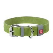 Ошейник Waudog Classic, кожа, металлическая пряжка, ширина 12 мм, длина 21-29 см, салатовый
