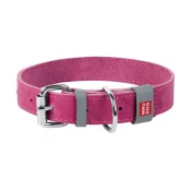 Ошейник Waudog Classic, кожа, металлическая пряжка, ширина 15 мм, длина 27-36 см, розовый