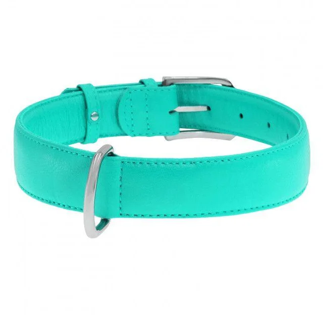 Ошейник Waudog Glamour без украшений, ширина 35 мм, длина 46-60 см, ментоловый