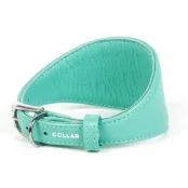 Ошейник Waudog Glamour для борзых, без украшения, ширина 15 мм, длина 29-35 см, ментоловый