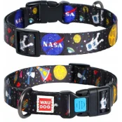 Нашийник Waudog Nylon з малюнком "NASA" ширина 20 мм, довжина 24-40 см