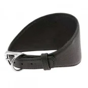 Нашийник Waudog Soft, для хортів, без прикрас, ширина 15 мм, довжина 26-32 см, чорний