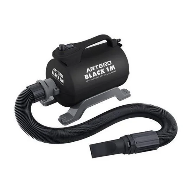 Стаціонарний фен Artero Black 1 Motor 2600 Вт (+3 насадки)