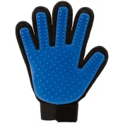 Рукавичка True Touch Blue для вичісування шерсті для кішок і собак, 24 х 17 см