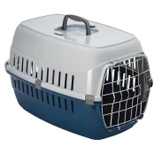 Переноска Moderna для собак и кошек до 5 кг, пластик, черничная, 49×32×30 см