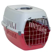 Переноска Moderna Road Runner 2 для собак и кошек до 8 кг, пластик, красная, 58×35×37 см