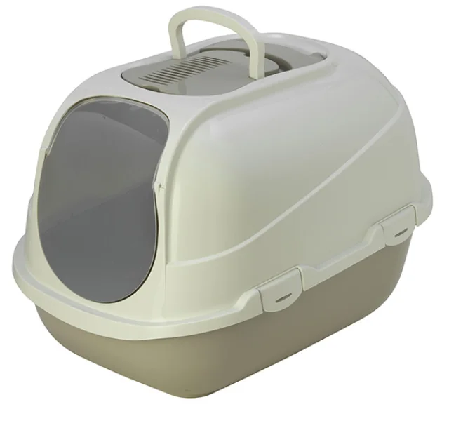 Закритий туалет Moderna Mega Comfy Cat для кішок, темно-сірий, 66 х 46 х 50 см