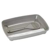 Туалет Moderna Arist-O-Tray для котят с лопаткой и пакетами, пурпурный, 27,9 х 35 х 6,2 см