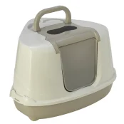 Закрытый туалет Moderna Flip Cat для кошек, угловой, пурпурный, 56 х 45 х 39 см