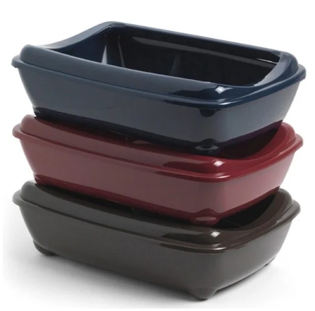 Туалет Moderna Arist-O-Tray Jumbo з бортиком для котів, коричневий, 57×43×16.3 см