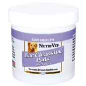 Влажные салфетки Nutri-Vet Feline Ear Wipe для гигиены ушей для собак, 90 шт