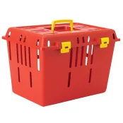 Переноска Savic Pet Caddy 1 для собак мелких пород и кошек, красная, 47×33×32 см