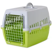 Переноска Savic Trotter 3 для собак, пластик, салатовая, 60.5×40.5×39 см