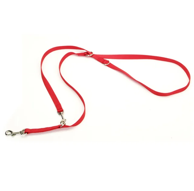 Повідець-перестібка Coastal Multi-Function для собак, нейлон, червоний, 2×1.8 см