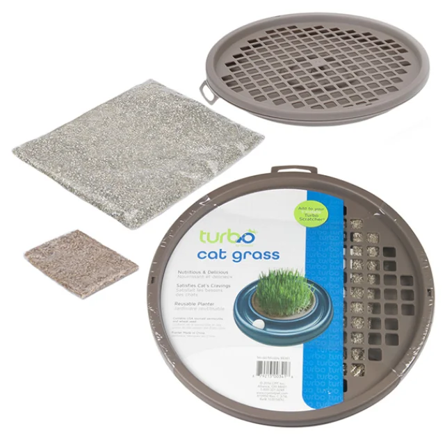 Комплект для вирощування трави Трава Coastal Turbo Cat Grass для кішок, зерна пшениці