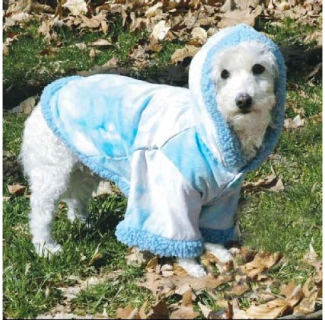 Пальто Doggyduds A Bit Chilly для собак, размер XS, голубой