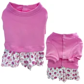 Платье Doggyduds Polkadot для собак, размер M, розовый