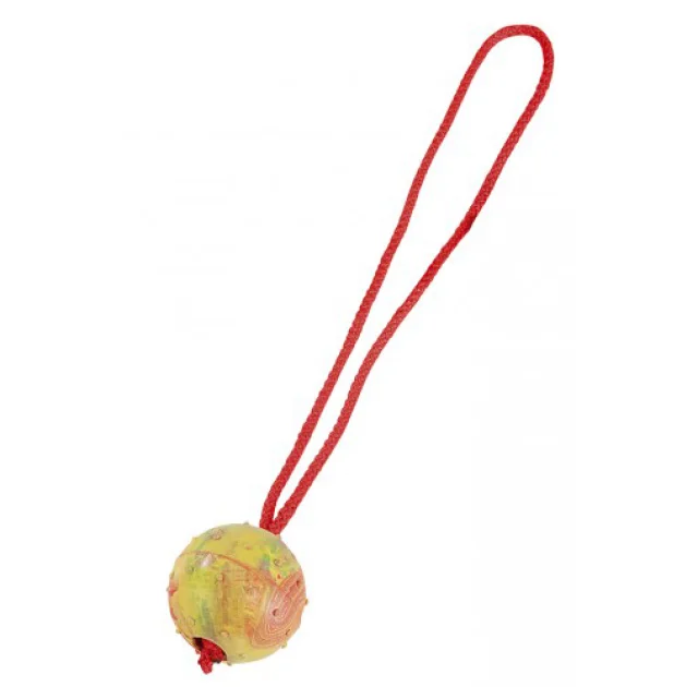 Резиновый мяч Sprenger с ручкой для собак, 7,5 см