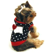 Кенгурушка Monkey Daze Angel Black для собак, размер XS, черная в белый горошек