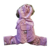 Комбинезон Monkey Daze Pink Vinyl Jumper с капюшоном, для собак, размер XXS, розовый