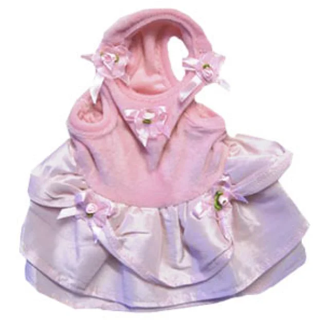 Велюровое плаття Monkey Daze Pink Elour Dress для собак, розмір XS, рожеве