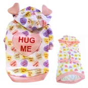 Кенгурушка Monkey Daze Valentine Pink с ушками, для собак, размер XS, розовая