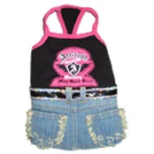 Платье Monkey Daze Attitude Dress Denim для собак, размер M, разноцветный