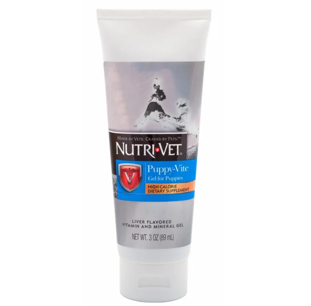 Витаминный гель Nutri-Vet Puppy-Vite Gel для гармоничного роста и развития щенков до 9 месяцев, 89 мл