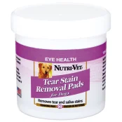 Влажные салфетки Nutri-Vet Tear Stain Removal Dog для глаз, морды и лап, для собак, 90 шт