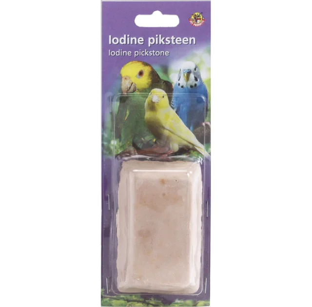 Камінь для чищення дзьоба Pet Products для птахів, йодований, 10 х 6 х 2,5 см