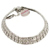 Цепочка Shiboo Sissi-Choker со стразами Сваровски, для собак, серебро, 35 см