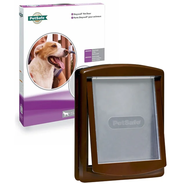 Дверцы PetSafe Staywell Original для собак крупных пород весом до 45 кг, коричневая, 456 х 386 мм