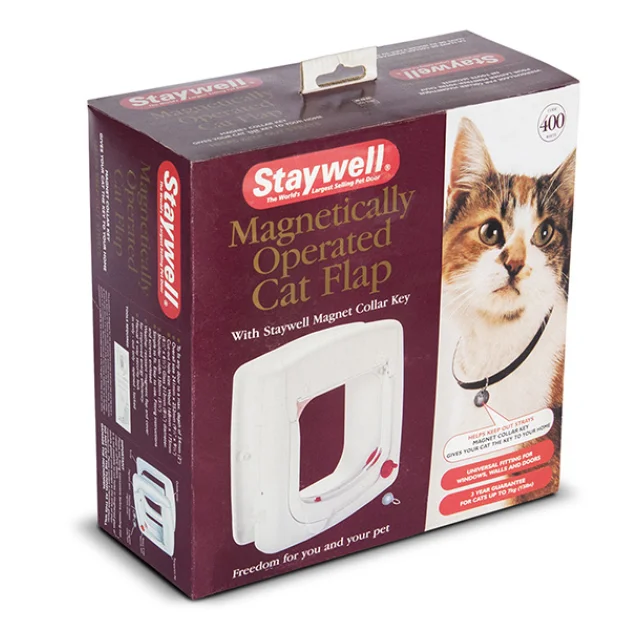 Дверцята PetSafe Staywell Едванс для кішок вагою до 7 кг, з програмним ключем, білі
