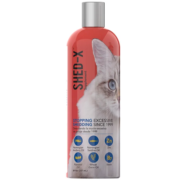 Добавка SynergyLabs Shed-X Cat проти линьки, для вовни кішок, 237 мл