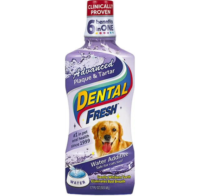 Рідина SynergyLabs Dental Fresh Cat від зубного нальоту і запаху, для собак і котів, 503 мл