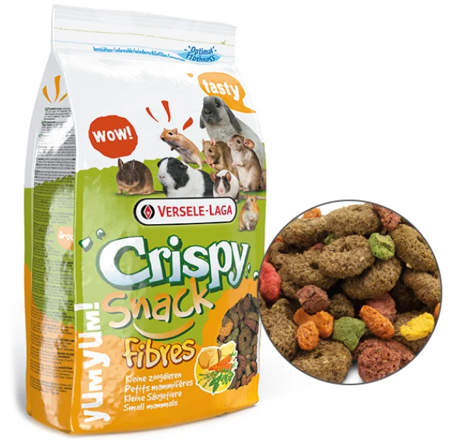 Ласощі Versele-Laga Crispy Snack Fibres для морських свинок, кроликів, хом'яків, шиншил, 650 г