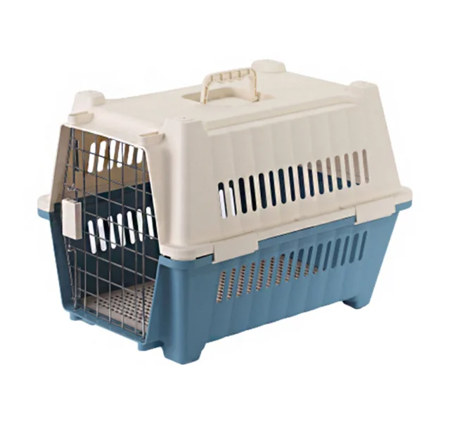 Переноска AnimAll для котів і собак, блакитна, 70×49×56 см
