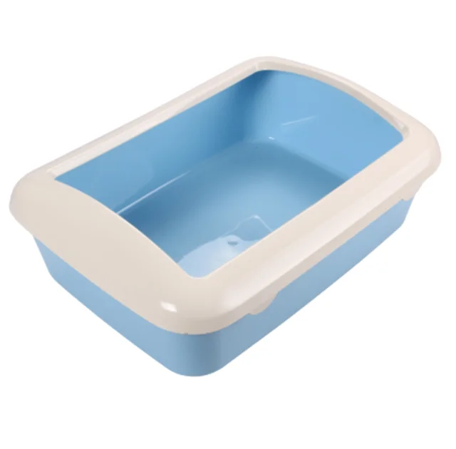 Туалет під наповнювач AnimAll з бортиком, 41х30х14 см, блакитний